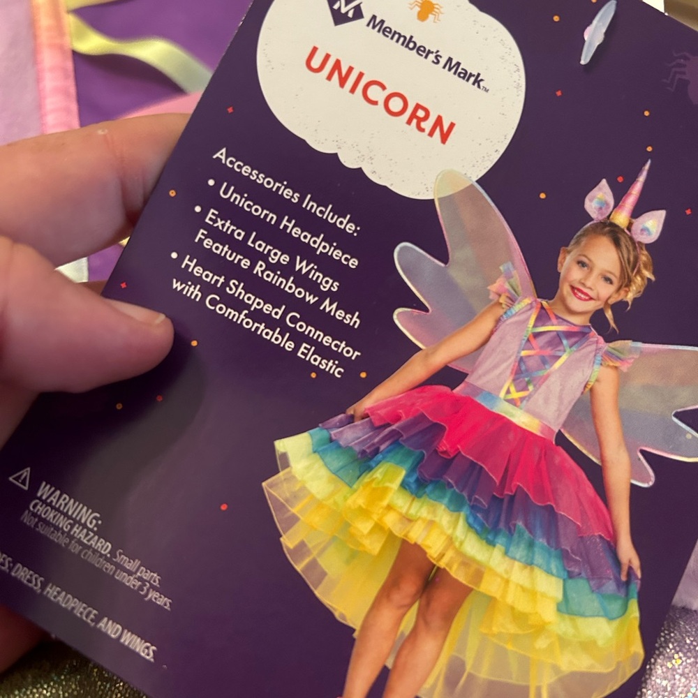 Girls rainbow unicorn costume - Picture 5 of 5